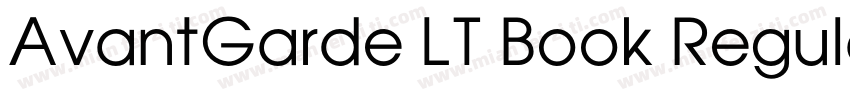 AvantGarde LT Book Regular字体转换